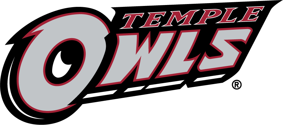 Temple Owls 1996-2014 Wordmark Logo v6 iron on transfers for T-shirts